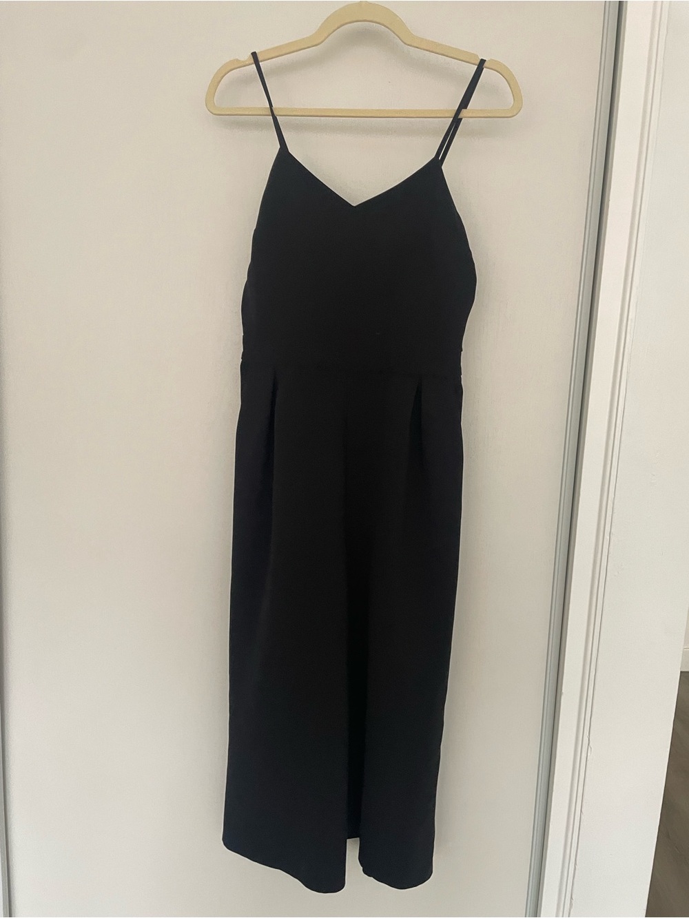 Express - Black Spaghetti-Strap Jumpsuit